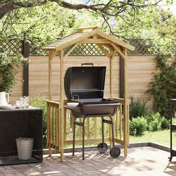 vidaXL Barbecue-overkapping 133,5 x 63 x 200 cm, Tuin en Terras, Tuinhuizen, Verzenden, Nieuw