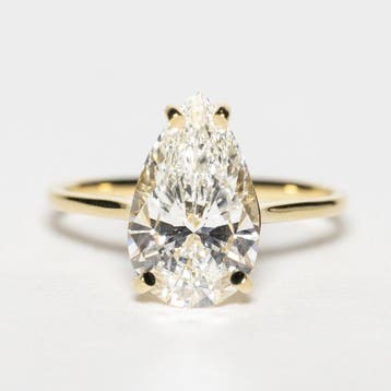 Zonder minimumprijs - Ring - 18 karaat Geel goud - 3.03ct., Nieuw