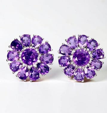 Zonder minimumprijs - Oorbellen 14K wit goud verguld 925, Sieraden, Tassen en Uiterlijk, Nieuw