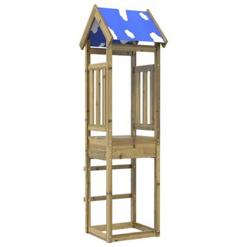 vidaXL Speeltoren Bruin Massief geïmpregneerd hout, Verzenden, Nieuw