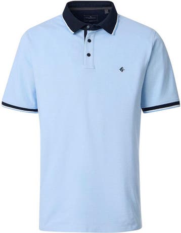 CASAMODA Polo Piqué Contrast Lichtblauw maat 3XL Heren, Verzenden, Nieuw, Overige maten, CASAMODA