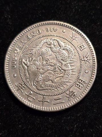 Japan. Meiji. 1 Yen Yr 27 (1894) (Zonder minimumprijs)