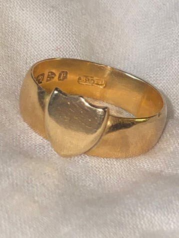Zegelring - 22 karaat Geel goud - Chester