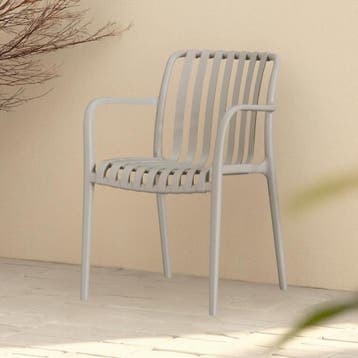 DS4U - Max tuinstoel - Set van 2 - Beige - Kunststof - Met, Ophalen of Verzenden, Nieuw