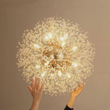 Moderne Bloemvormige LED Hanglamp - Sterrenhemel Effect voor, Huis en Inrichting, Lampen | Hanglampen, Verzenden, Nieuw