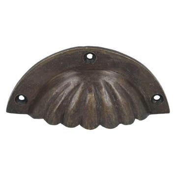 Komgreep schelp massief messing antiek, Verzenden, Nieuw