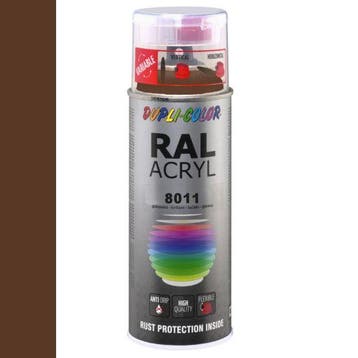 Dupli-Color Ral Acryl Ral 8011 Noten bruin Hoogglans 400 ml, Ophalen of Verzenden, Nieuw