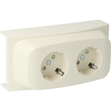 Attema K40 Opbouwdoos Plintkanaal (Europese Stekkerdoos) -, Doe-het-zelf en Verbouw, Elektra en Kabels, Verzenden, Nieuw, Overige typen