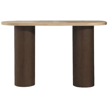 De Rebellenclub Kaloria Sidetable - 130 X 40 Cm - Mokka /, Ophalen of Verzenden, Zo goed als nieuw, Modern/Japandi, 75 cm of meer