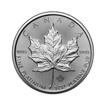 1 troy ounce platina Maple Leaf munt, Postzegels en Munten, Verzenden