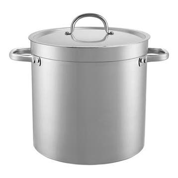 Kookpan RVS Hoog | Ø32cm | 25.5L | gas, elektrisch, keram.., Verzenden