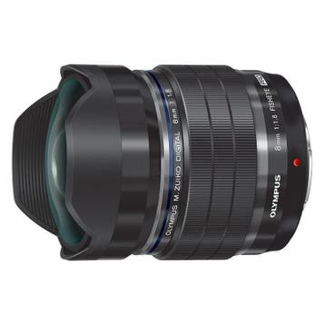 Olympus M.Zuiko Digital ED 8mm Fisheye f/1.8 PRO objectief, Verzenden, Gebruikt, Groothoek Fisheye-lens