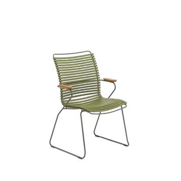 Houe CLICK dining stoel olijf bamboe armleuning, hoge rug -, Tuin en Terras, Tuinstoelen, Nieuw