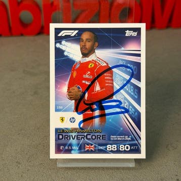 Ferrari - Topps 158 DriverCore Lewis Hamilton signed - Lewis, Nieuw