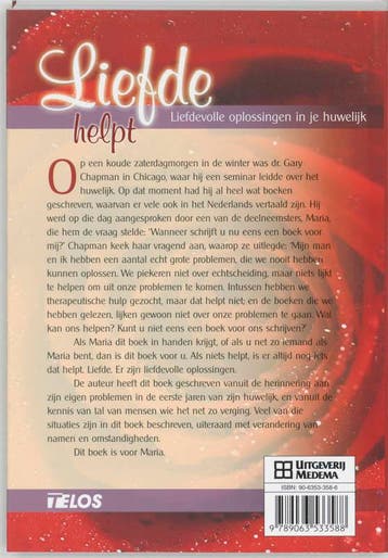 LIEFDE HELPT 9789063533588 Gary Chapman, Boeken, Verzenden, Zo goed als nieuw, Gary Chapman