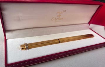 Cartier - Pennenetui - Must de Cartier Grains dOrge Gold, Verzamelen, Nieuw