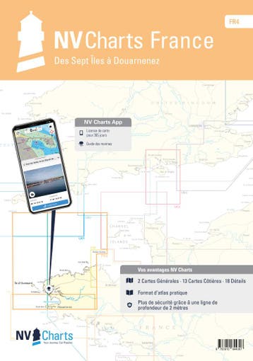 NV Charts Frankrijk FR 4 - Les Sept Îles naar Douarnenez, Ophalen of Verzenden, Nieuw