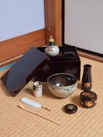Kom - Complete Japanese Tea Ceremony Utensil Set with, Antiek en Kunst