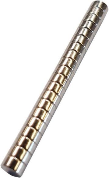 20 Schijfmagneten 4 mm diameter, 2 mm hoogte, Verzenden, Nieuw in verpakking