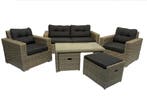 6-persoons Loungeset Garonne Forest Grey | Incl. tafel, Ophalen of Verzenden, Nieuw, 6 zitplaatsen, Loungeset
