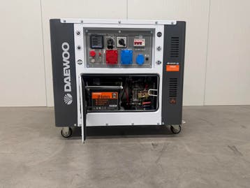 Daewoo generator DDAE 10500DSE-3G nieuw model 2025 met ATS, Nieuw, 5 tot 10 kVA, Dieselolie, Geluidgedempt