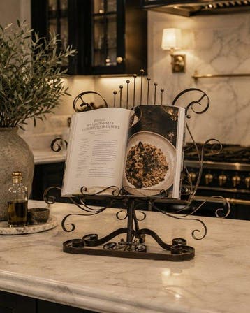 Decoratief ornament - Muziekstandaard - Lierontwerp