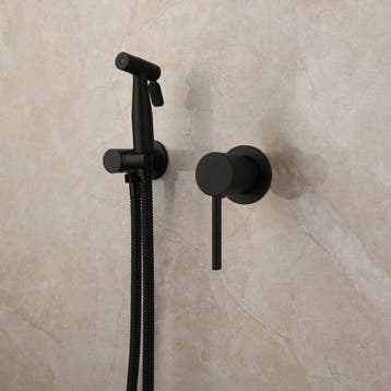 Bidetsproeier voor toilet of badkamer zwart, Verzenden, Nieuw, Toilet