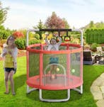 Peutertrampoline met Schommel, Basketbalring en Oceaanballen, Verzenden, Nieuw