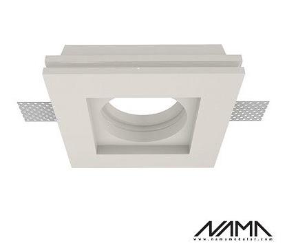 FOS01 Trimless Inbouwspot Vierkant - Gips - GU10 Ø50mm -..., Huis en Inrichting, Lampen | Overige, Nieuw, Ophalen of Verzenden