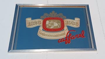 Specchio Caffarel 1826-1986 - Reclamebord - spiegel
