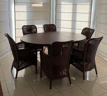 Uitschuifbare tafel - Hout - Ronde tafel (120 cm, Antiek en Kunst