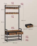 Kapstok met Schoenenbank – Scheidbaar Ontwerp en 10 Haken, Huis en Inrichting, Woonaccessoires | Kapstokken, Verzenden, Nieuw
