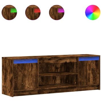Tv-meubel met LED 140cm | Retourdeal 59% Korting, Gebruikt, 100 tot 150 cm, Ophalen of Verzenden, Minder dan 100 cm