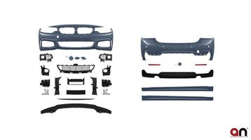 Sportlook M Pakket + 435i Diffuser BMW 4 Serie F36 B2204, Nieuw, Voor, BMW, Bumper