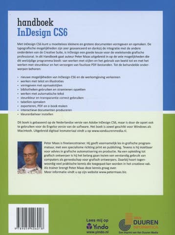 Handboek InDesign CS6 / Handboek 9789059406018 Peter Maas, Verzenden, Zo goed als nieuw, Peter Maas