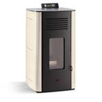 Cv pelletkachel Idro 13 kW verwarmt gasloos 320 m3 goedkoop, Ophalen of Verzenden, Nieuw, Hout, Vrijstaand