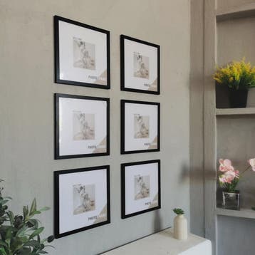 Set van 3 Houten Vierkante Fotolijsten - Wanddecoratie & Des, Huis en Inrichting, Verzenden, Nieuw