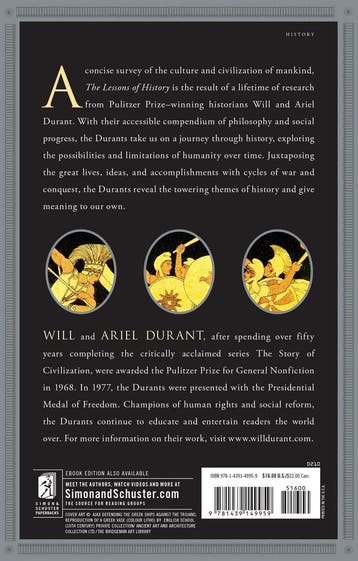 The Lessons of History 9781439149959 Durant, Verzenden, Gelezen, Durant