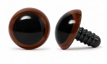 Veiligheidsoogjes Bruin 20 mm (per stuk) - Kunststof ogen, Hobby en Vrije tijd, Breien en Haken, Ophalen of Verzenden, Nieuw