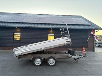 Hapert kipper 305 x 180 3-zijdig met disselkist en gaaskleed, Ophalen, Gebruikt