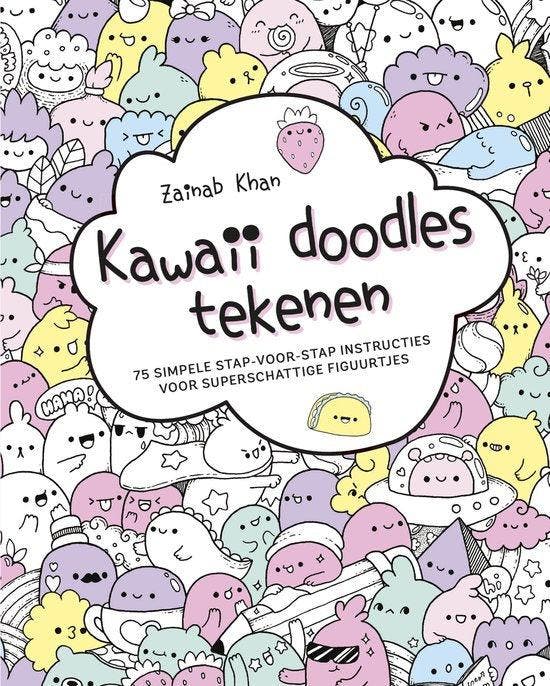 Boek Kawaii doodles tekenen 9789043921466, Boeken, Overige Boeken, Zo goed als nieuw, Verzenden