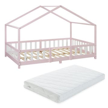 Kinderbed Treviolo met uitvalbeveiliging en matras 120x200 r, Verzenden, Nieuw