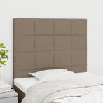 vidaXL Hoofdbord taupe 90x5x118/128 cm Stof, Verzenden, Nieuw, Stof