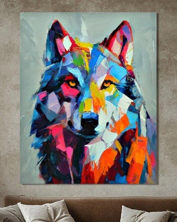 Michael Mey - The Vivid Wolf - XL, Antiek en Kunst