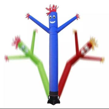 Skydancer huren Blauw 6 meter Hoog!!! Ook tenten, statafels, Ophalen, Nieuw