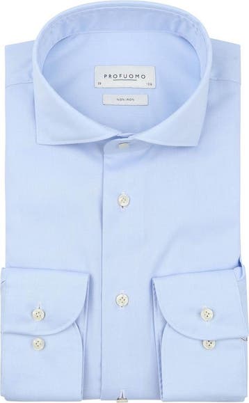 Profuomo Twill Overhemd Lichtblauw maat 38 Heren, Verzenden, Nieuw, Profuomo