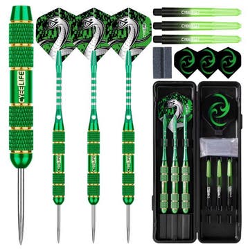 Stalen Dartpijlen 24g Set van 3 met Barrel en Flights, Verzenden, Nieuw