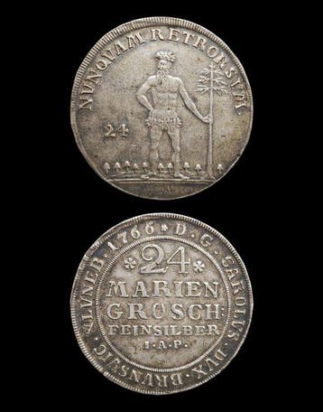 Duitsland, Brunswick-Wolfenbüttel 24 Mariengroschen 1766
