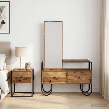 vidaXL Plafondtafel met lade Oud hout 100 x 36,5 x 136 cm, Verzenden, Nieuw