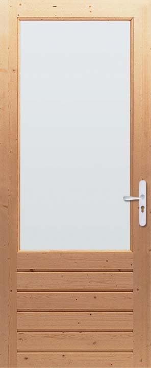 Cando achterdeur ML 457 met blank glas en slotgat.  R2., Doe-het-zelf en Verbouw, Deuren en Horren, Ophalen of Verzenden, Nieuw